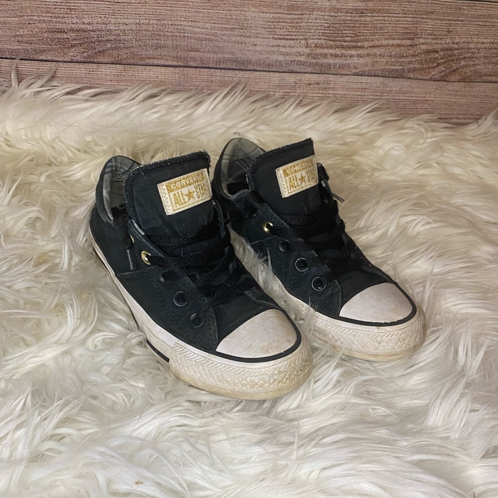Girls Black Converse
